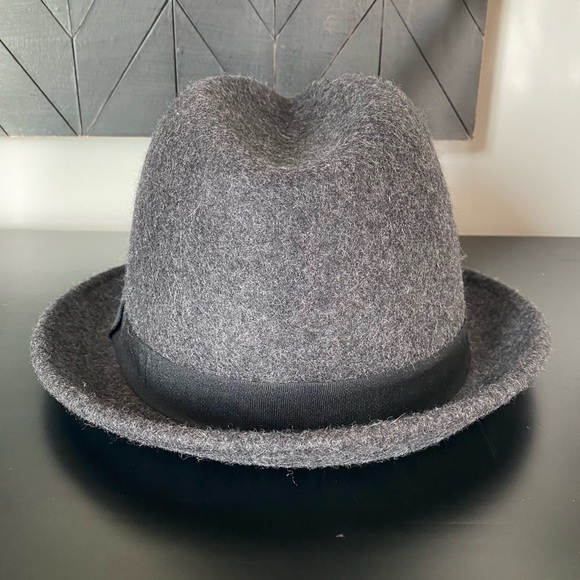Goodfellow & Co 100% Wool Fedora Hat Grey Size M/L - Picture 6 of 8